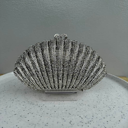 Shell Occasion Crystal Clutch