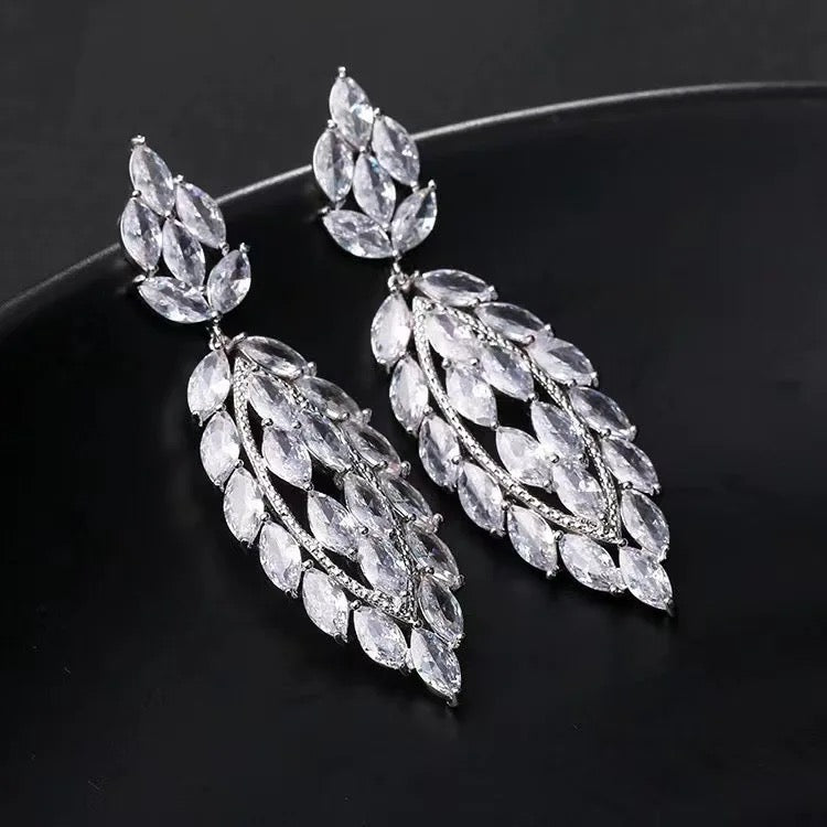 Drop Cubic Zirconia Earrings