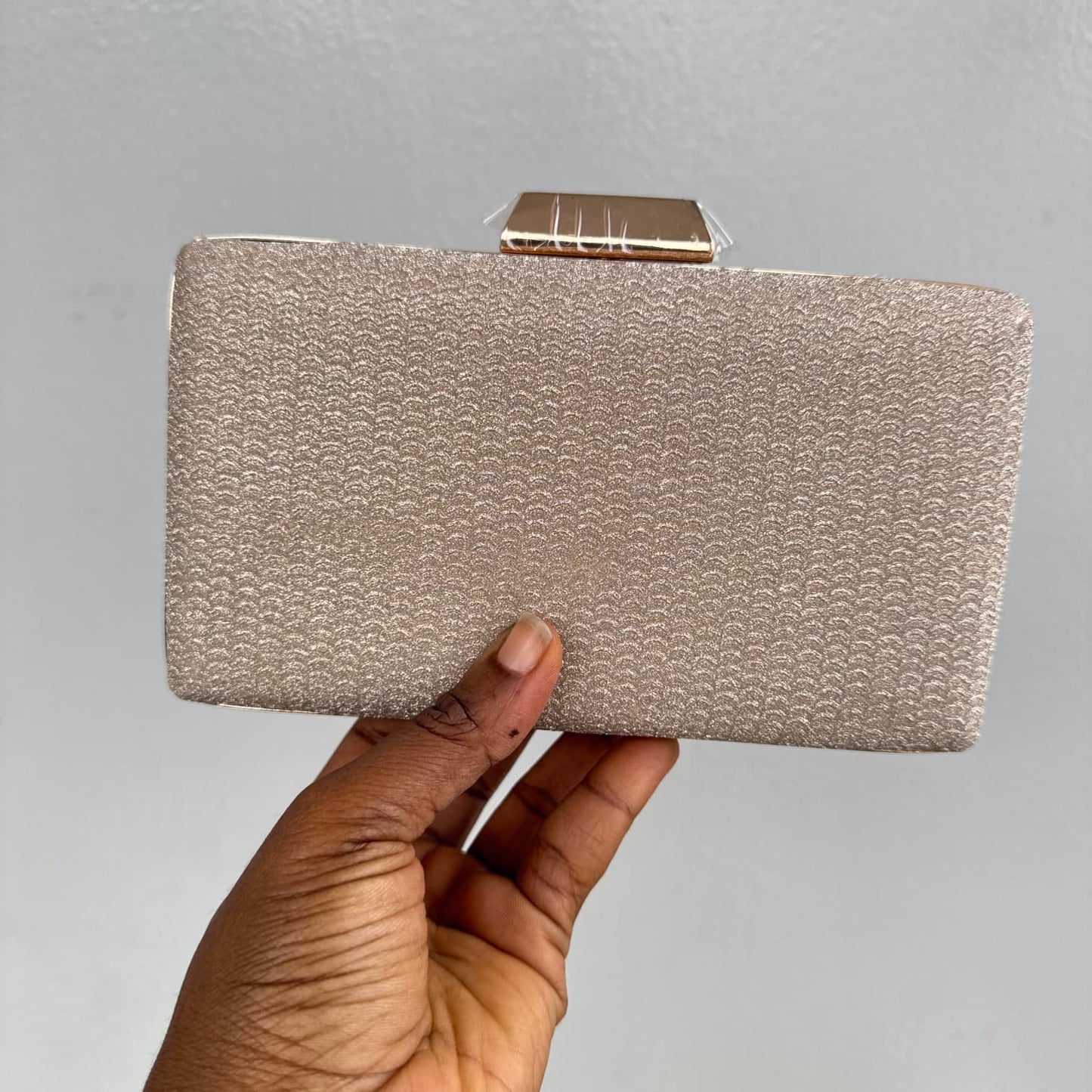 Rectangle Shimmer Clutch Purse