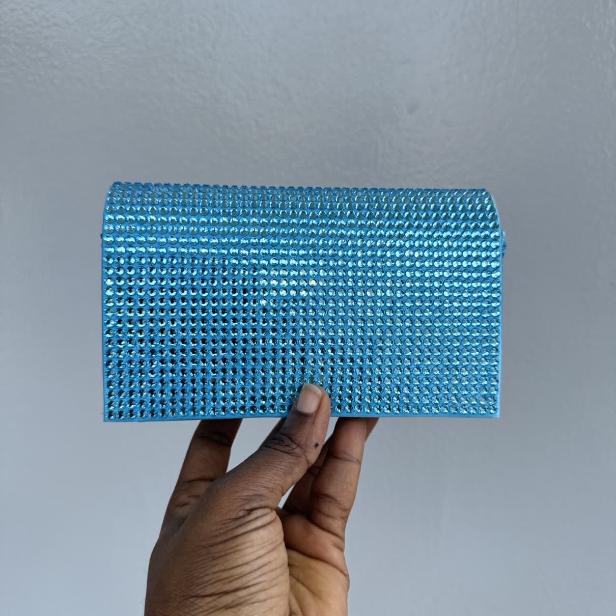 Hot Fix Crystal Mini Clutch Purse