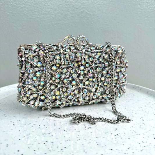 Luxury AB Crystal Crystal Clutch Purse