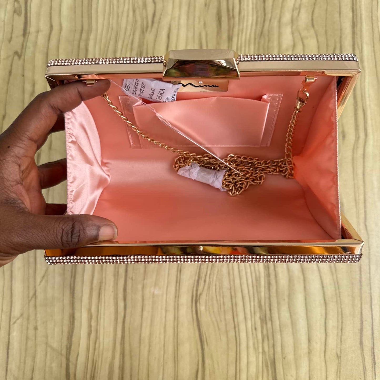 Nina Fully Embellished Rhinestone Clutch Purse