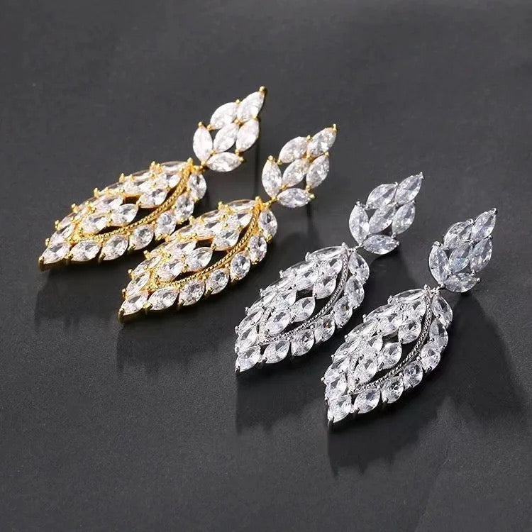 Drop Cubic Zirconia Earrings