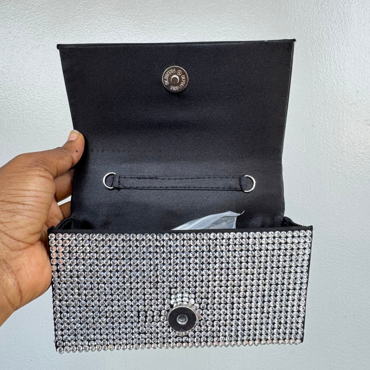 Hot Fix Crystal Mini Clutch Purse