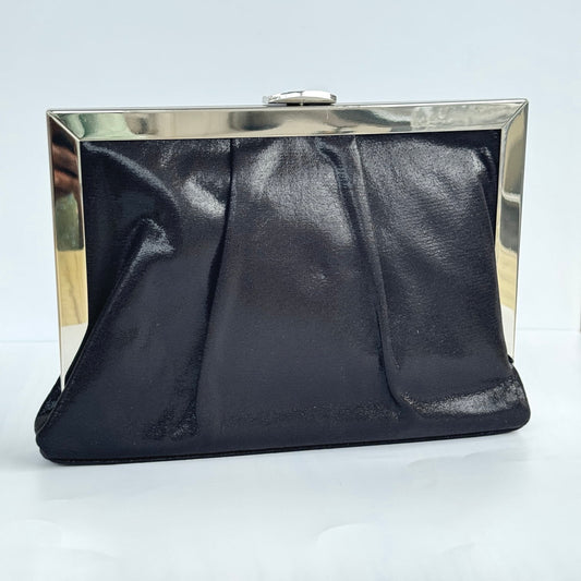 Nina Snap Lock Fabric Clutch