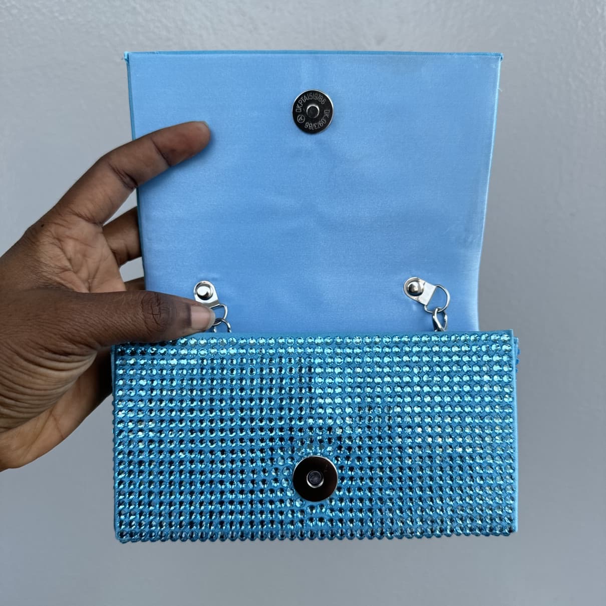 Hot Fix Crystal Mini Clutch Purse