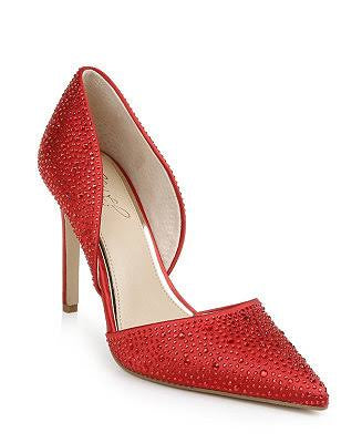 Jewel Badgley Mischka Justise D’Orsay Pointed Toe Heeled Pumps