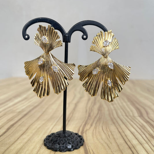 Gold Plated Stylish Earrings