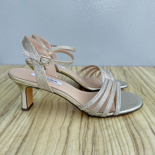 Nina Kitten Heel Sandal - Gold