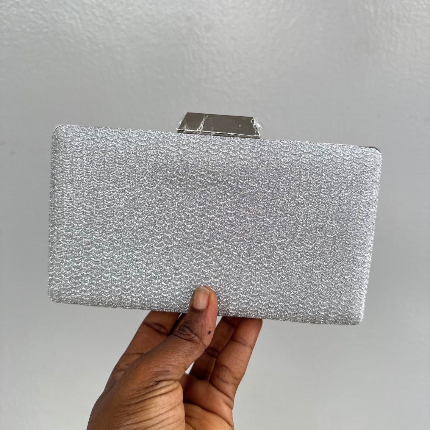 Rectangle Shimmer Clutch Purse