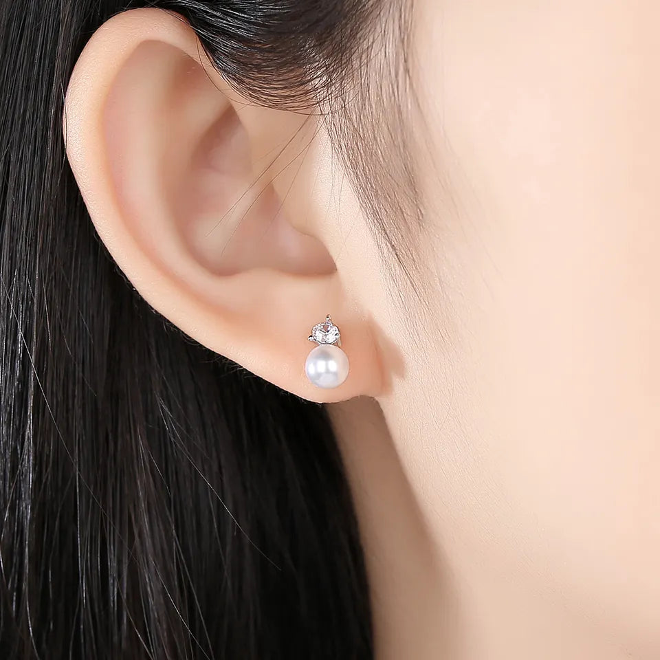 Tiny Pearl Stud Earring